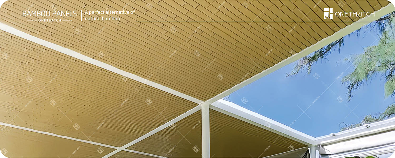 bamboo panel ceiling