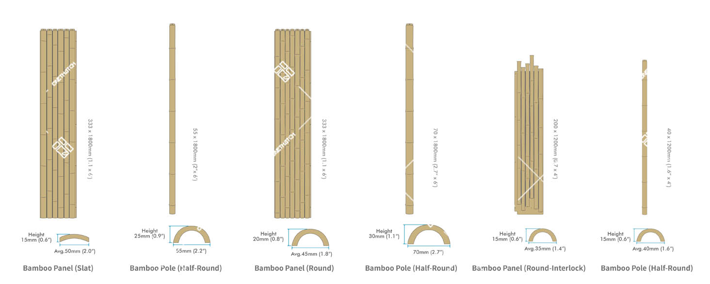 artificial bamboo panel