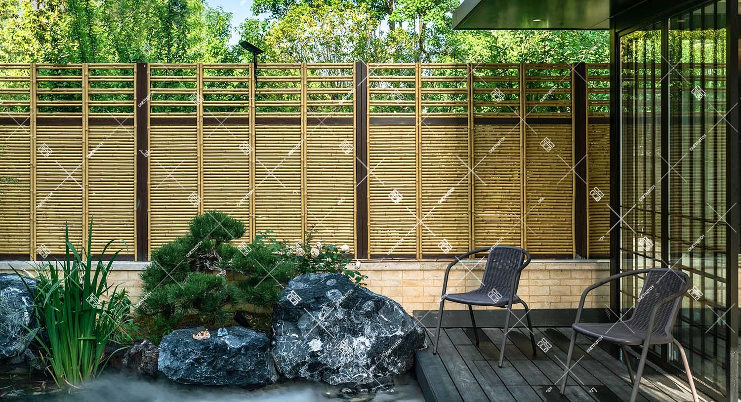 artificial bamboo fences