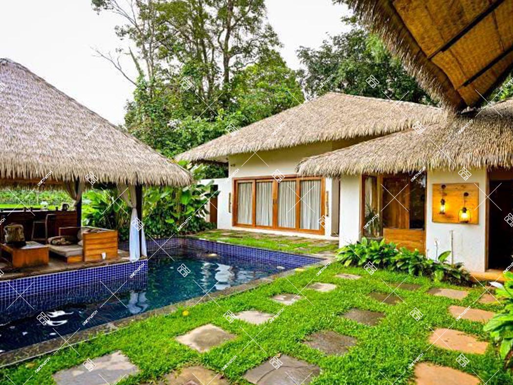 thatched roof maldives