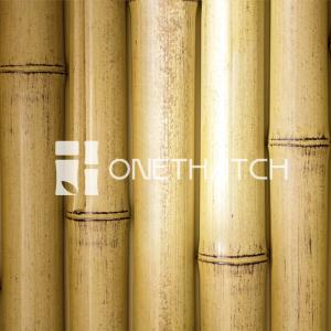 Bamboo Panel (Round, Sundried Color Bamboo Wall Panels)