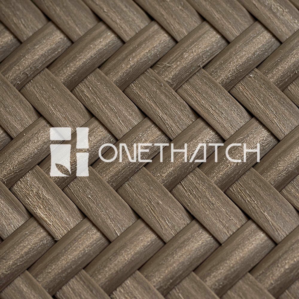 Bamboo Matting (Teak Color, Synthetic Rattan Mat)