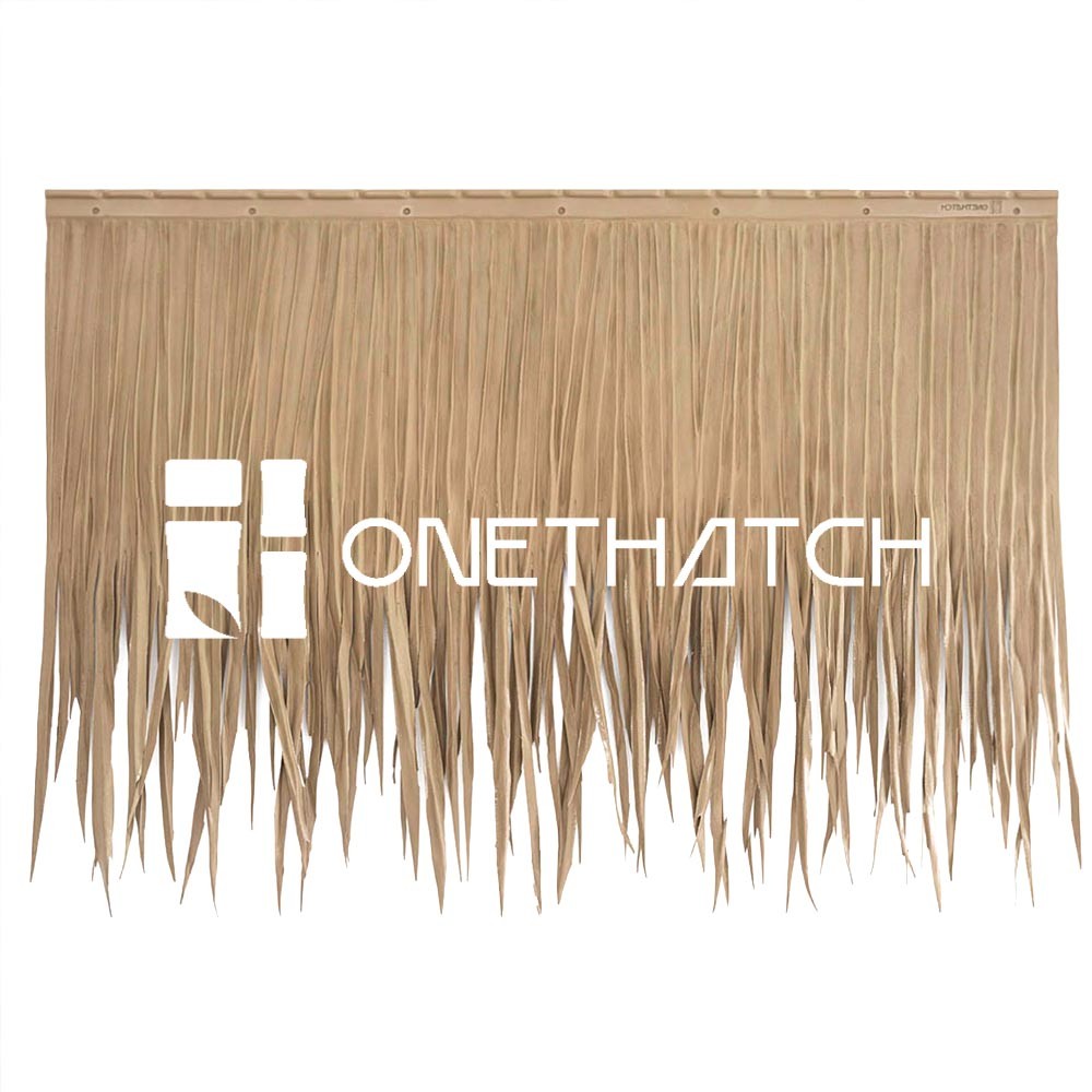 ONETHATCH Nipa Palm (Weathered Color); Synthetic Thatch Roofing Materials