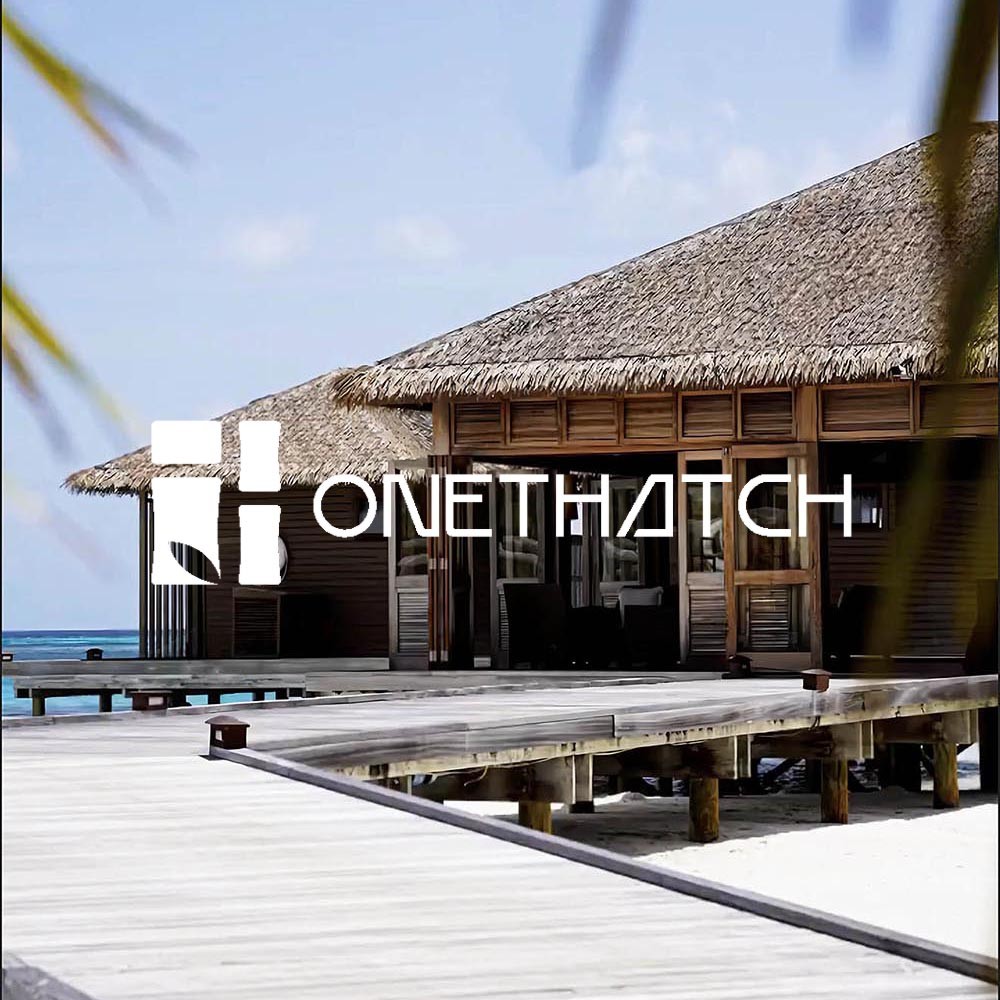 ONETHATCH Nipa Palm (Weathered Color); Synthetic Thatch Roofing Materials