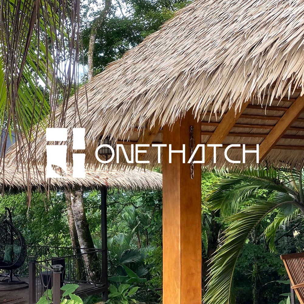 ONETHATCH Nipa Palm (Weathered Color); Synthetic Thatch Roofing Materials