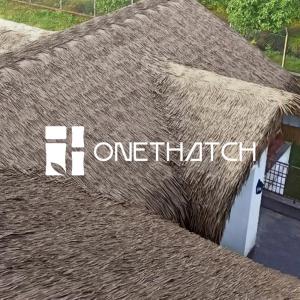 ONETHATCH Nipa Palm (Aged Color); Artificial Thatch Roofing