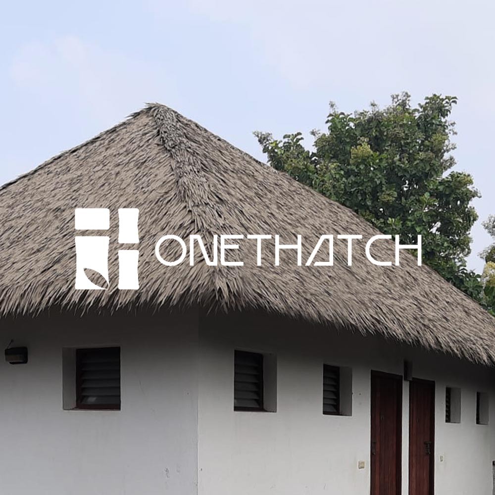 ONETHATCH Nipa Palm (Aged Color); Artificial Thatch Roofing