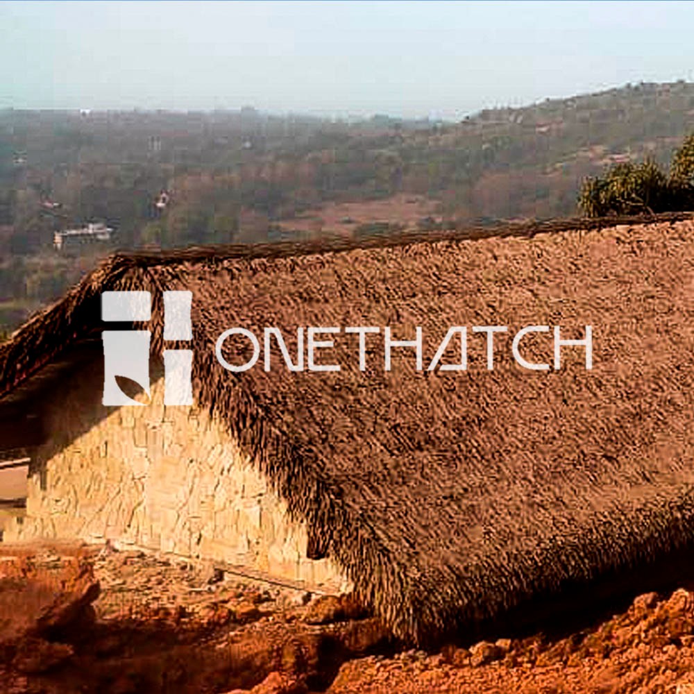 ONETHATCH Vetiver Straw (Aged Color); Synthetic Alang-Alang Straw Thatching