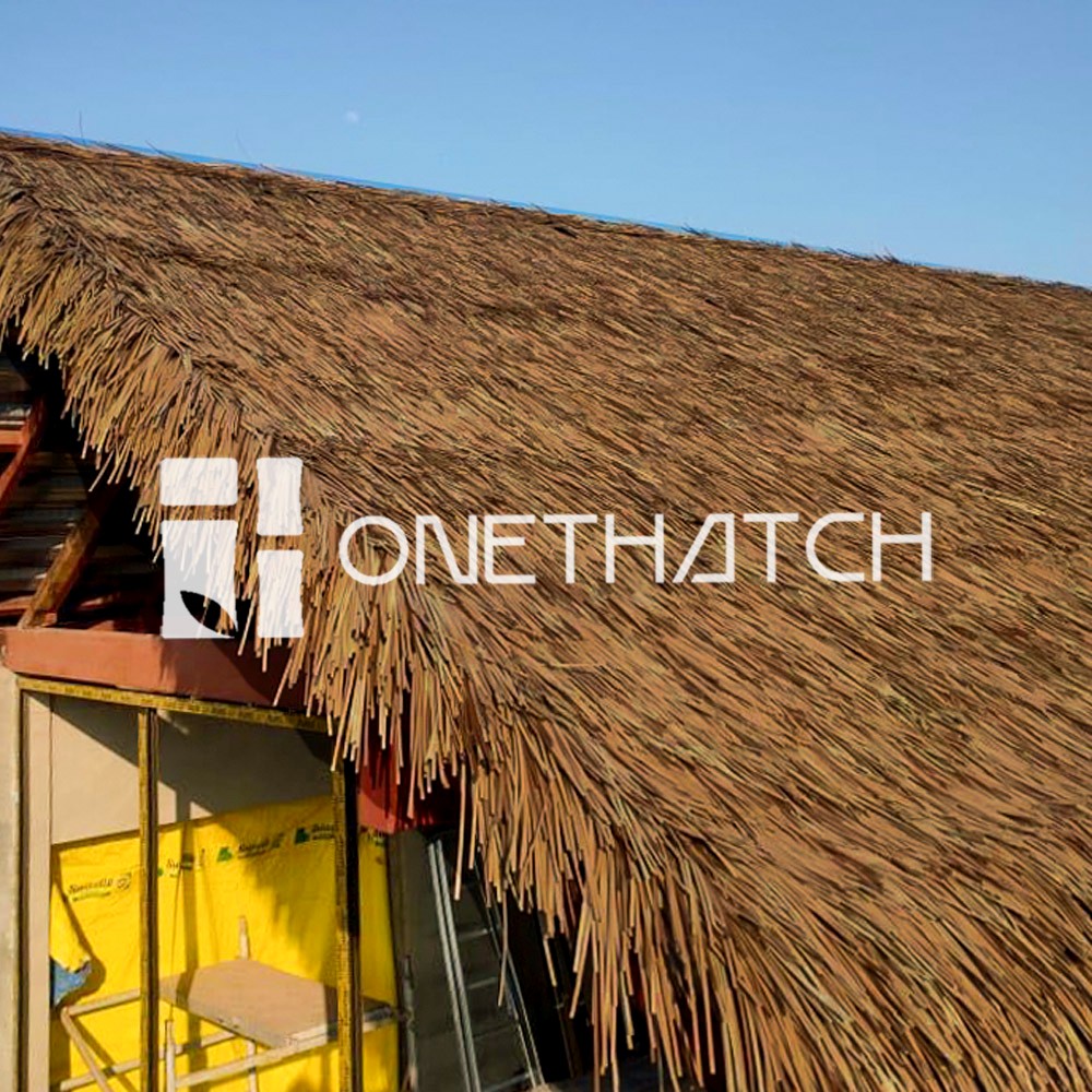 ONETHATCH Vetiver Straw (Aged Color); Synthetic Alang-Alang Straw Thatching