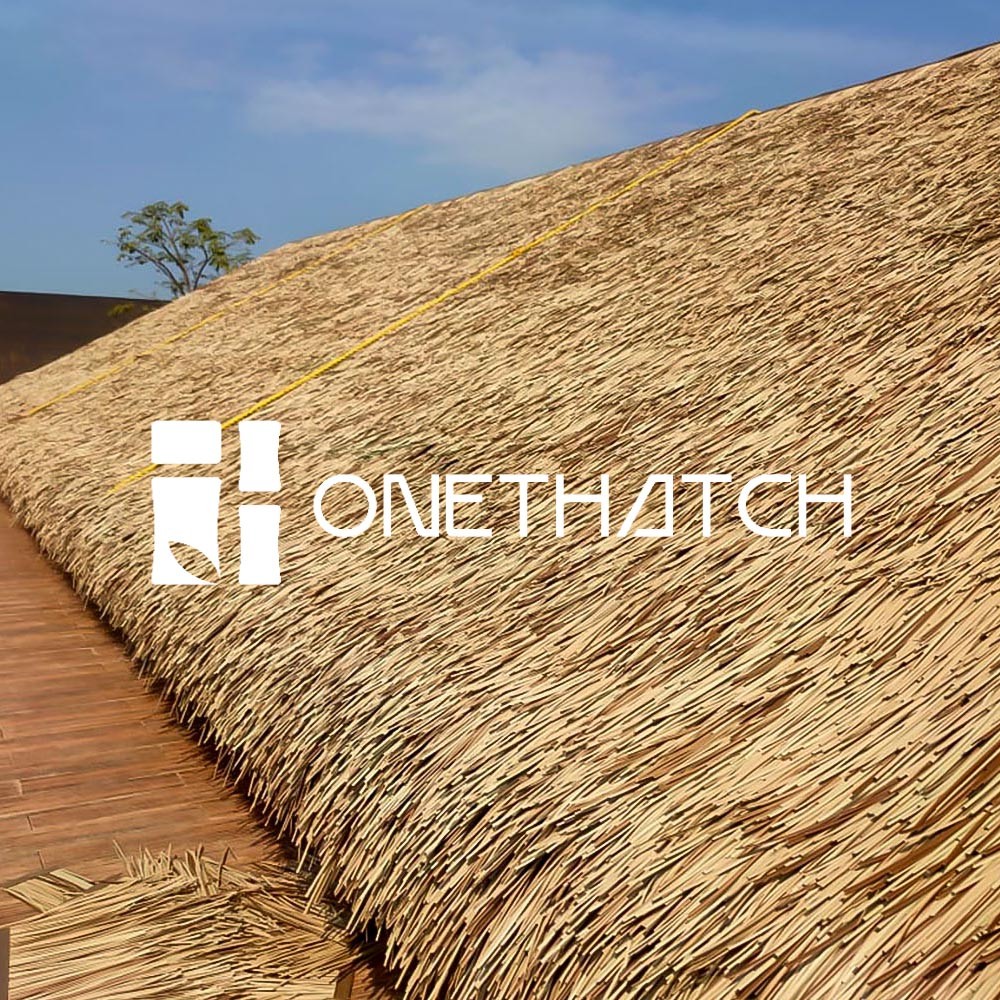 ONETHATCH Vetiver Straw (Sundried Color); Thatched Roofing Materials for Vetiver and Kajan Roof