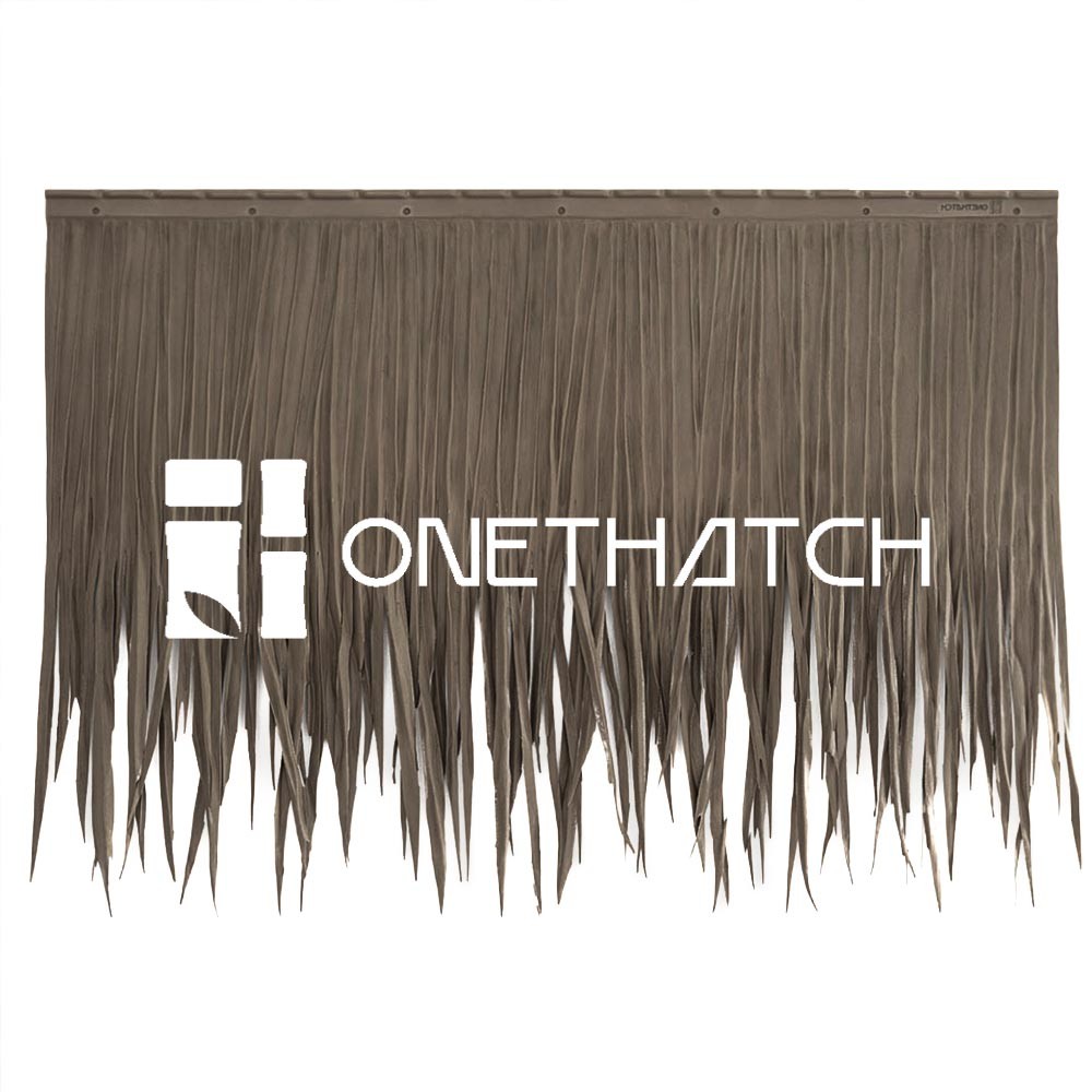 ONETHATCH Nipa Palm (Aged Color); Synthetic Thatch Roofing Materials