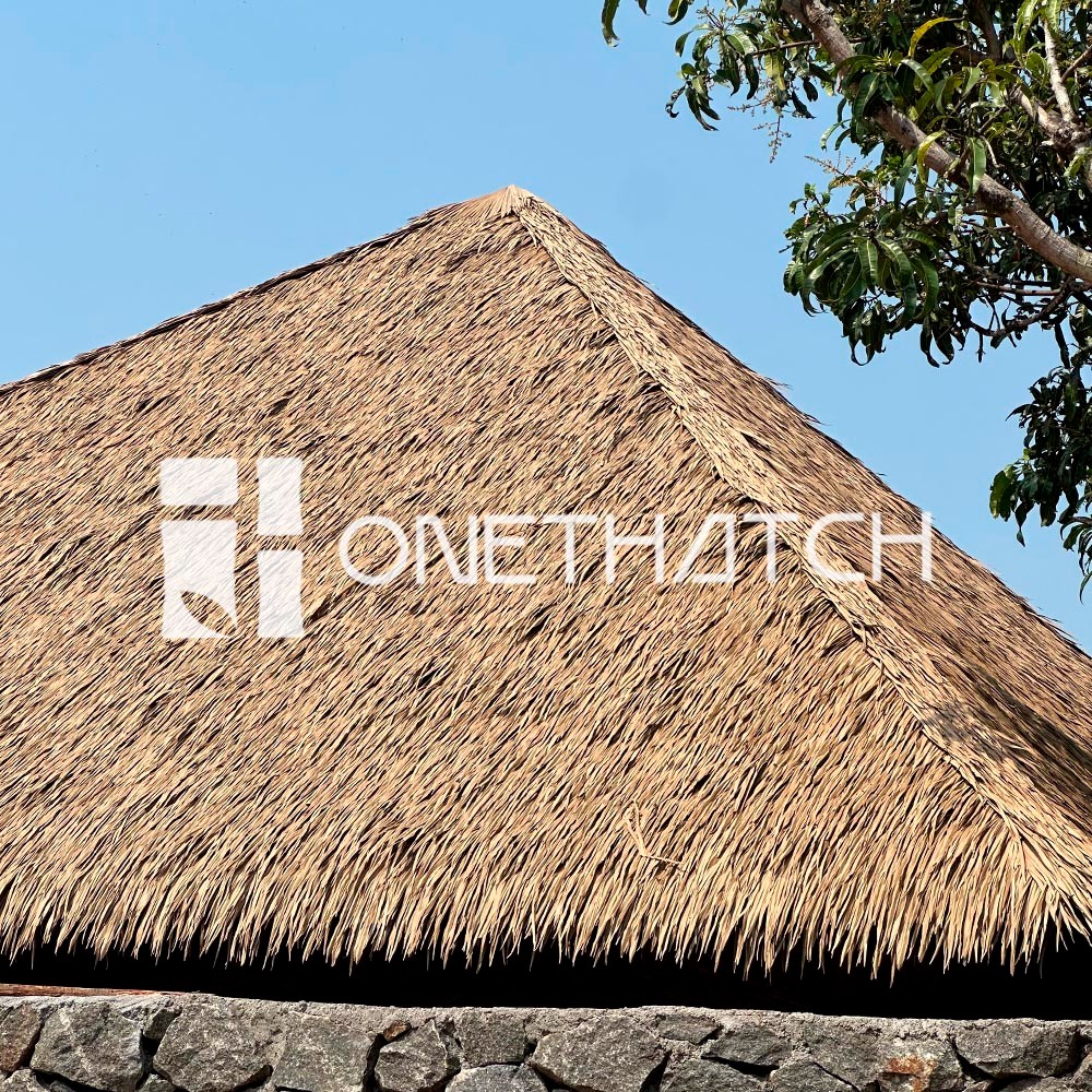 ONETHATCH Nipa Palm (Weathered Color); Synthetic Thatch Roofing Manufacturer 